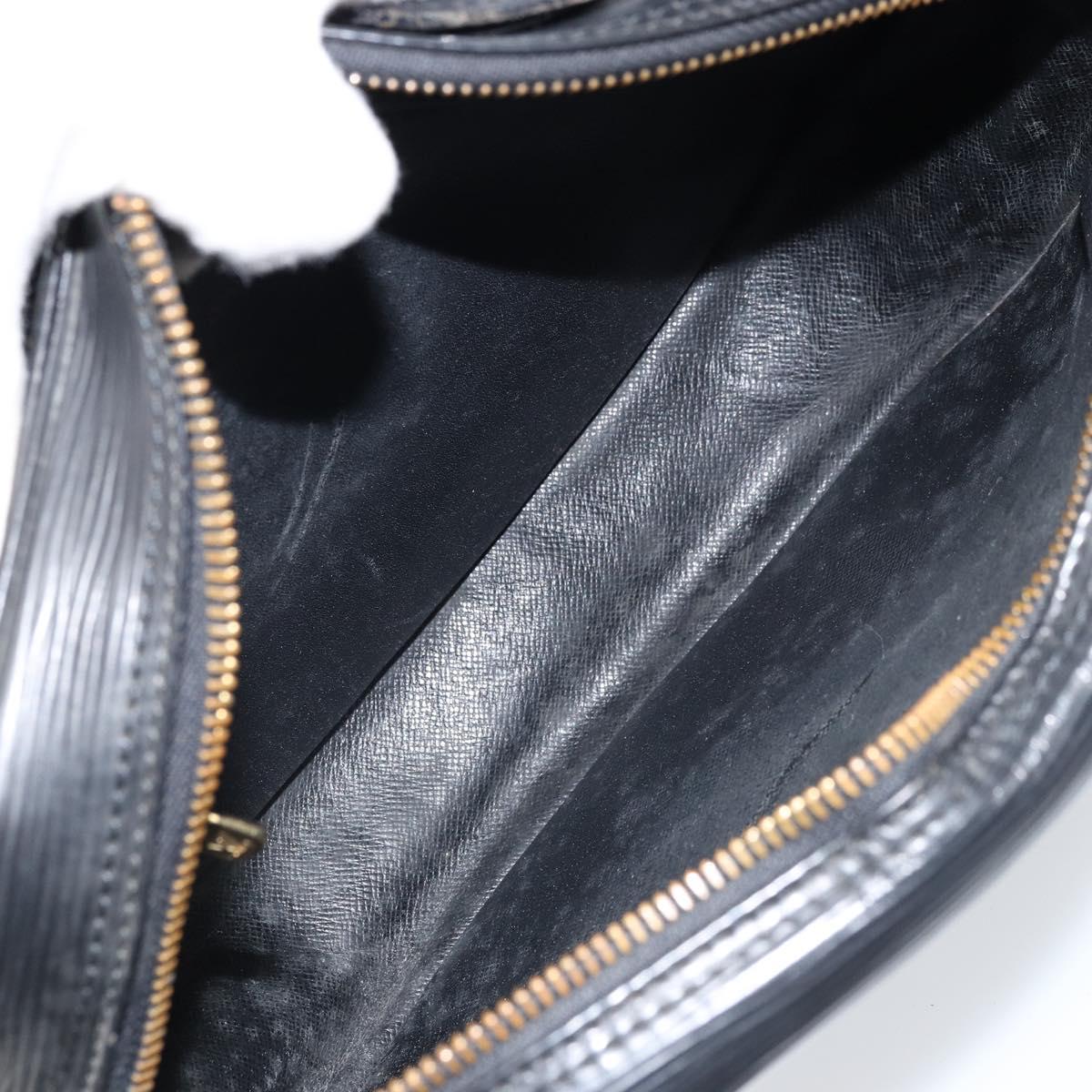 LOUIS VUITTON Epi Jeune Fille MM Shoulder Bag Black M52152 LV Auth 173105