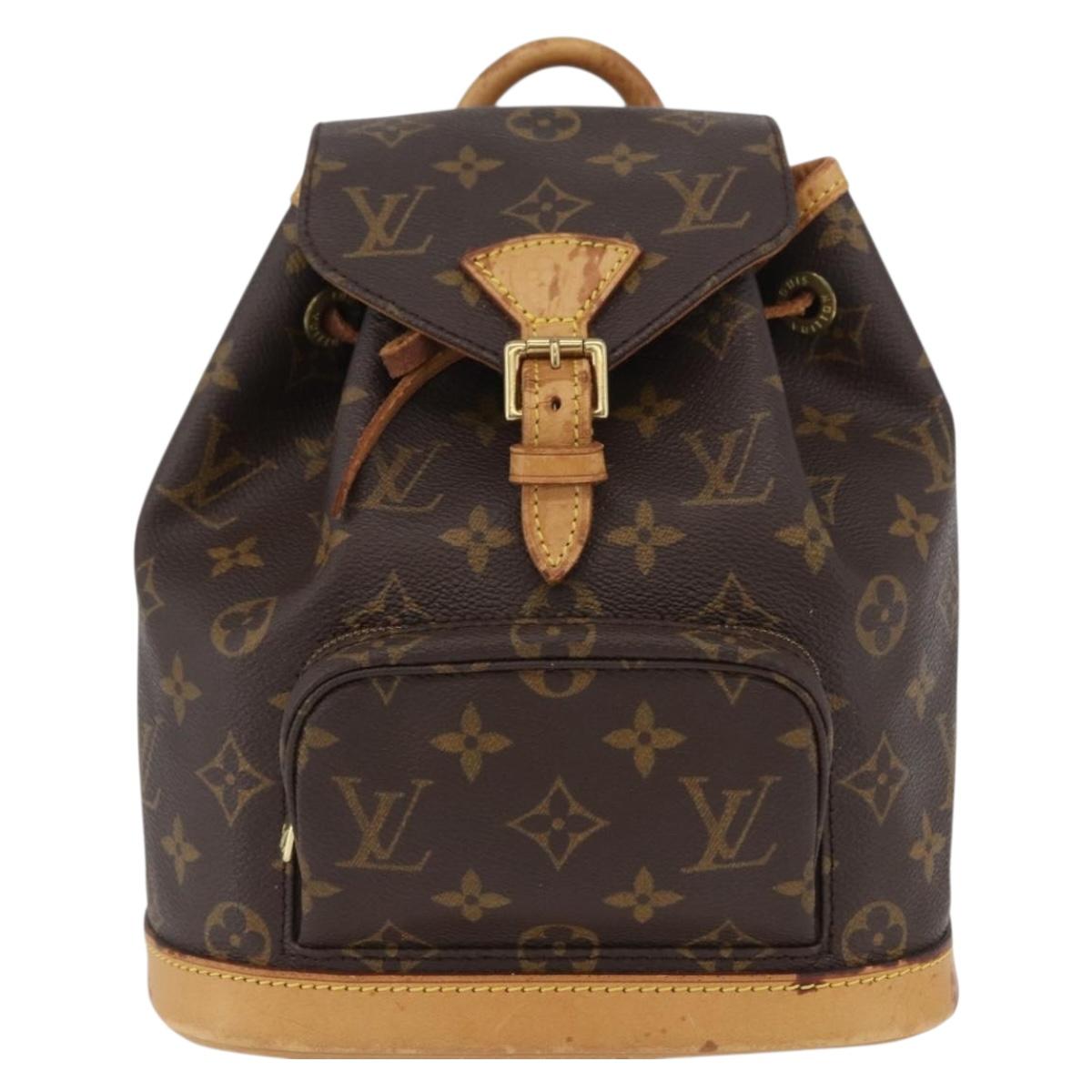 LOUIS VUITTON Monogram Montsouris PM Backpack M51137 LV Auth 173124