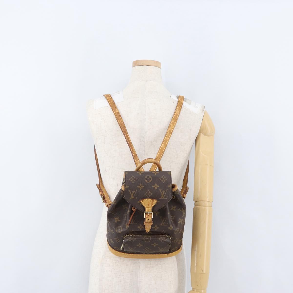LOUIS VUITTON Monogram Montsouris PM Backpack M51137 LV Auth 173124