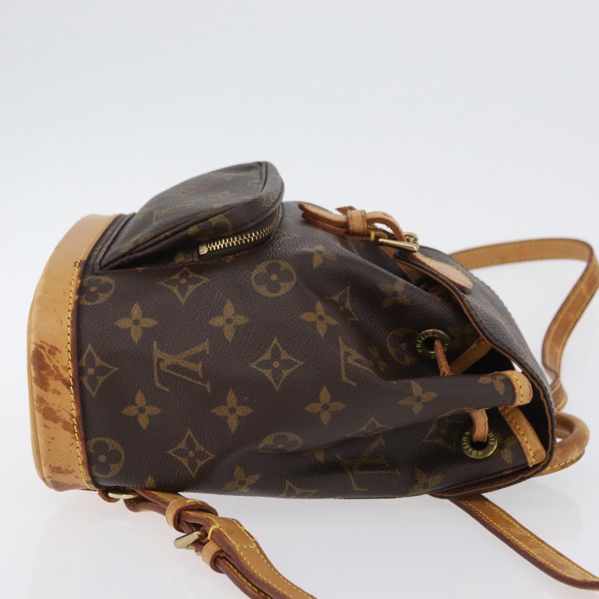 LOUIS VUITTON Monogram Montsouris PM Backpack M51137 LV Auth 173124