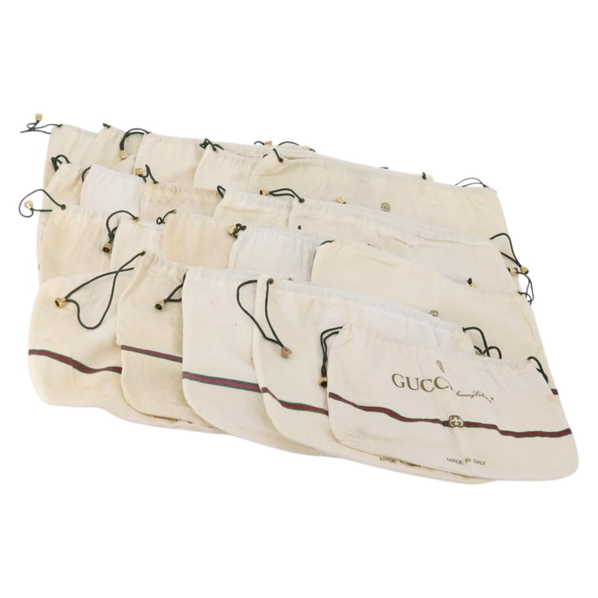 GUCCI Dust Bag Cotton 30 Sheets Set White Auth 173148