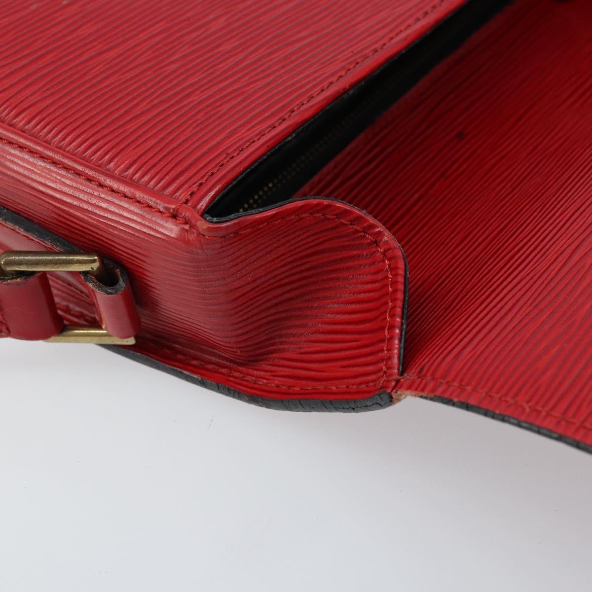 LOUIS VUITTON Epi Saint Cloud GM Shoulder Bag Red M52197 LV Auth 173158