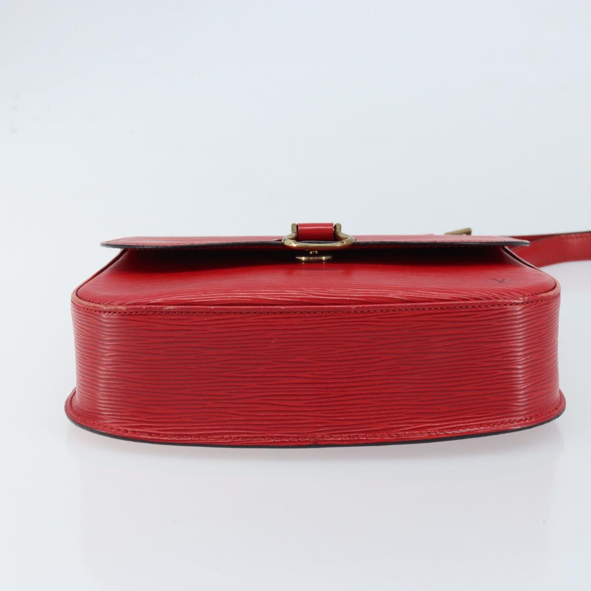 LOUIS VUITTON Epi Saint Cloud GM Shoulder Bag Red M52197 LV Auth 173158