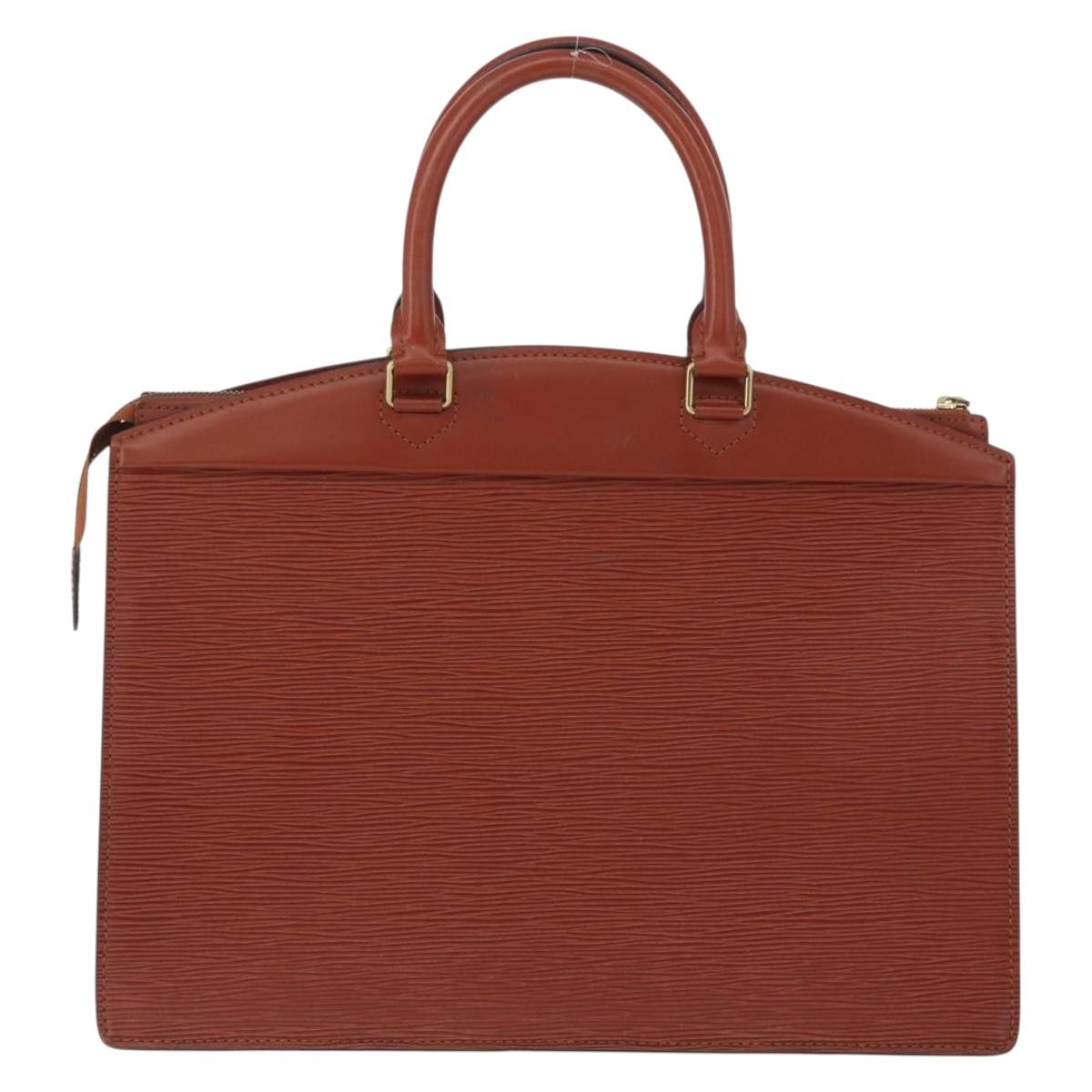 LOUIS VUITTON Epi Riviera Hand Bag Brown M48183 LV Auth 173175
