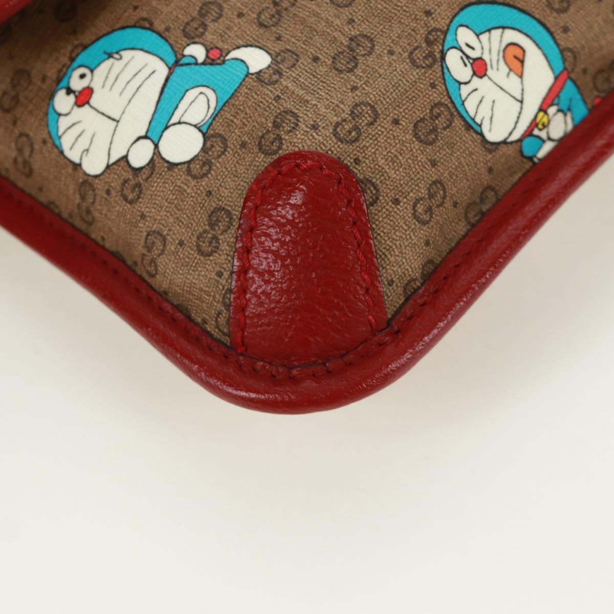 GUCCI GG Supreme Web Sherry Line Waist bag PVC Beige Gold 647817 Auth 173178M