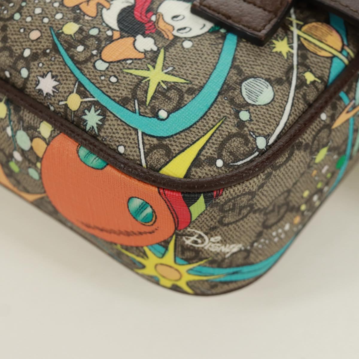 GUCCI GG Supreme Disney Collaboration Waist bag PVC Beige 602695 Auth 173187SAM