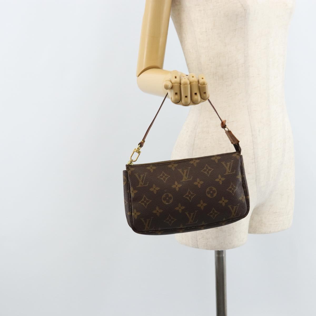 LOUIS VUITTON Monogram Pochette Accessoires Pouch M51980 LV Auth 173193