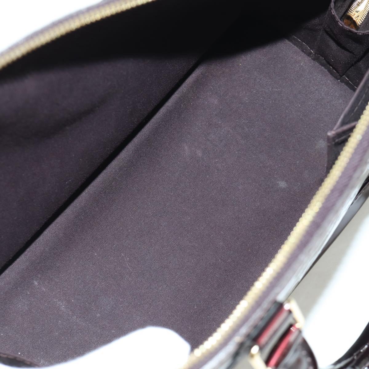 LOUIS VUITTON Monogram Vernis Alma PM Hand Bag Rouge Favist M91691 Auth 173245V