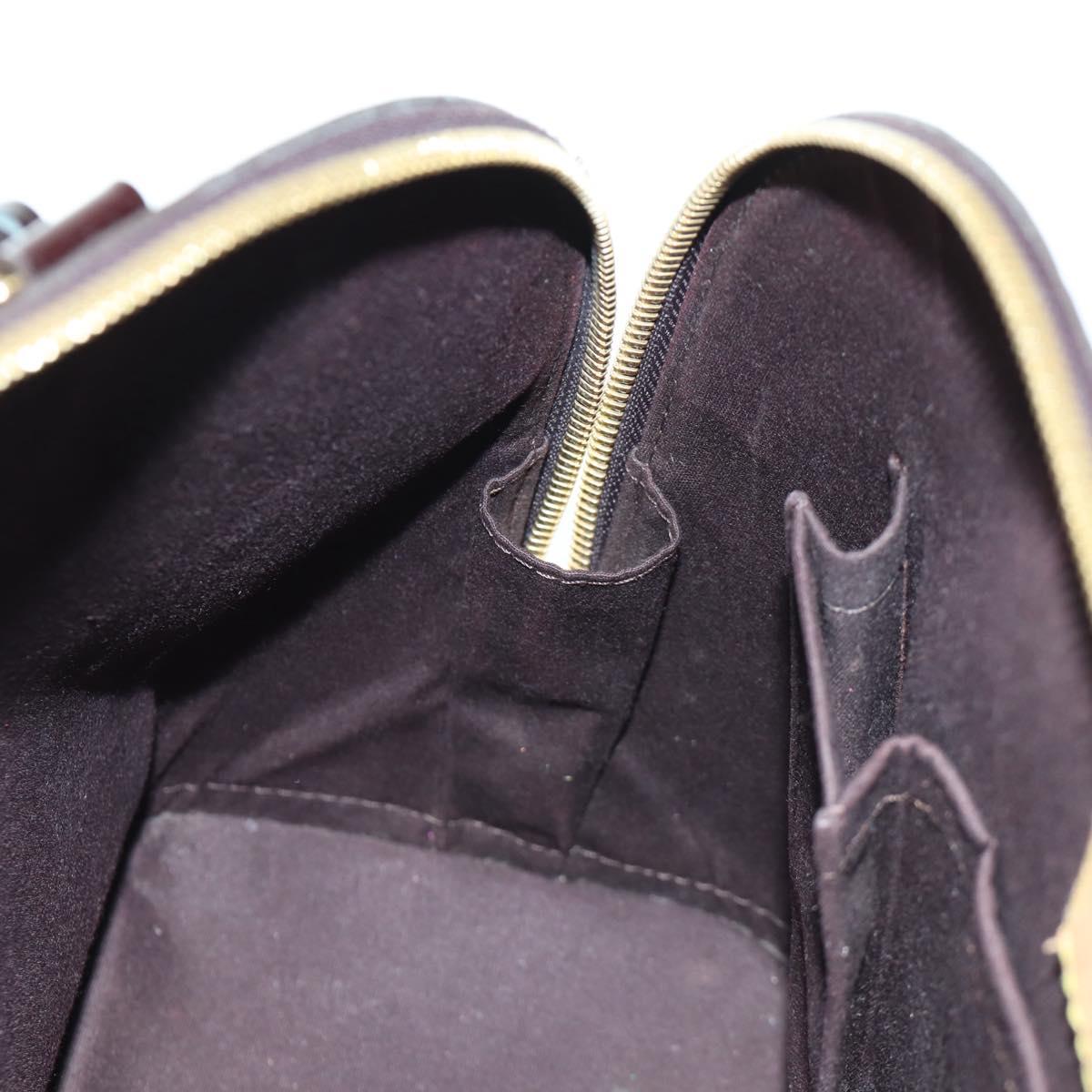 LOUIS VUITTON Monogram Vernis Alma PM Hand Bag Rouge Favist M91691 Auth 173245V