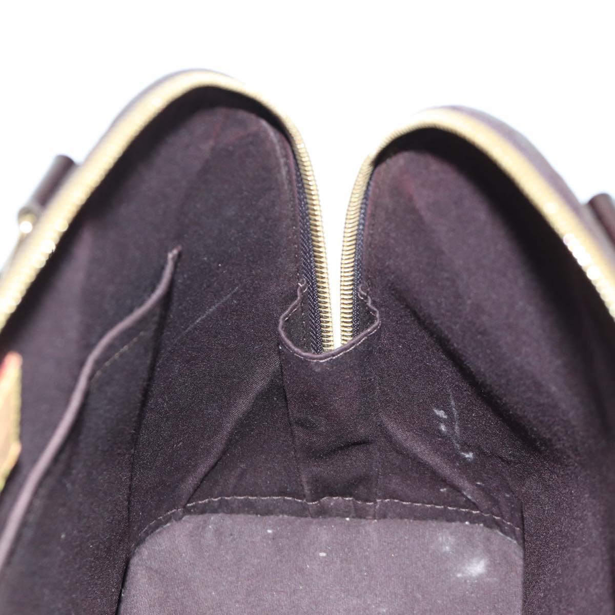 LOUIS VUITTON Monogram Vernis Alma PM Hand Bag Rouge Favist M91691 Auth 173245V