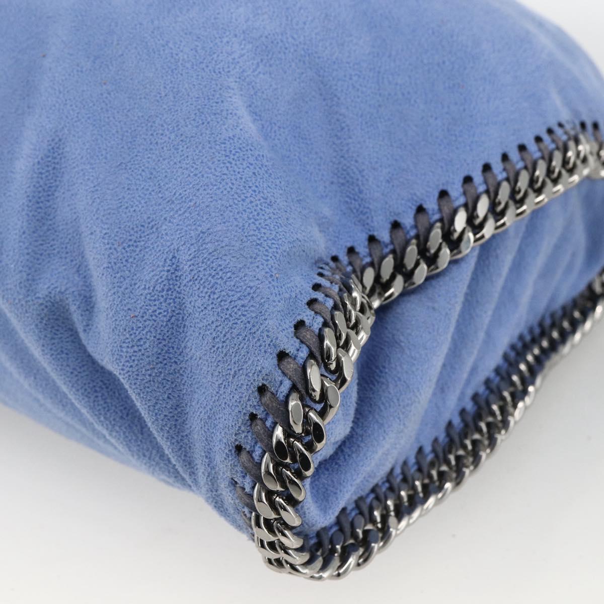 Stella MacCartney Chain Falabella Small Polyester 2way Blue 234387 Auth 173251