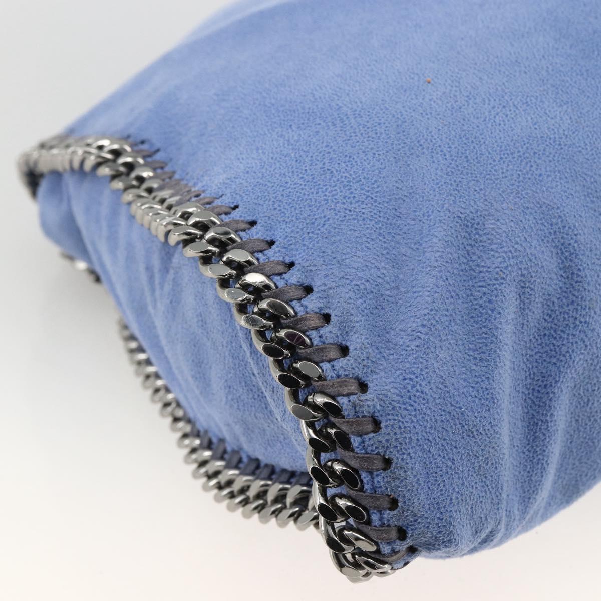 Stella MacCartney Chain Falabella Small Polyester 2way Blue 234387 Auth 173251