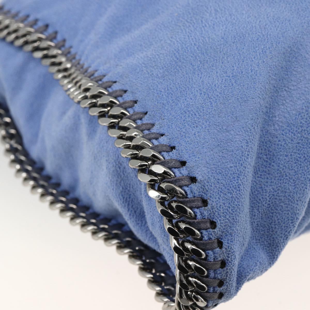 Stella MacCartney Chain Falabella Small Polyester 2way Blue 234387 Auth 173251