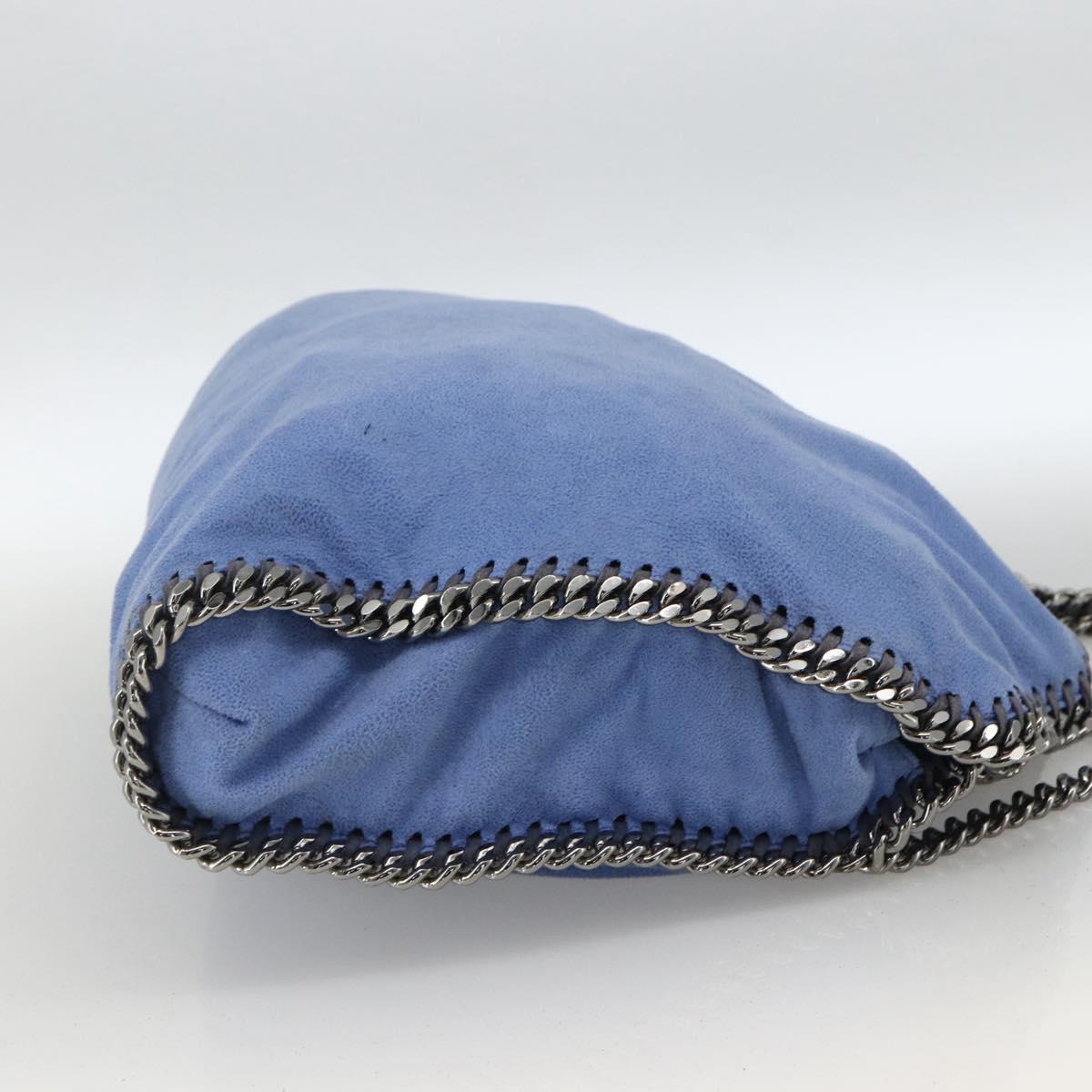 Stella MacCartney Chain Falabella Small Polyester 2way Blue 234387 Auth 173251