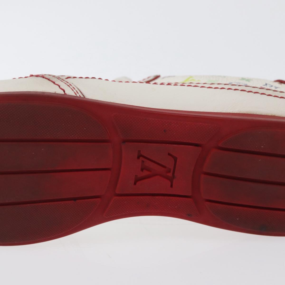 LOUIS VUITTON Monogram Multicolor Sneakers 36 1/2 White LV Auth 173253
