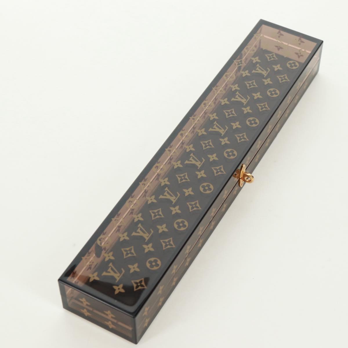 LOUIS VUITTON Monogram Chop Stick Wood Brown LV Auth 173258A