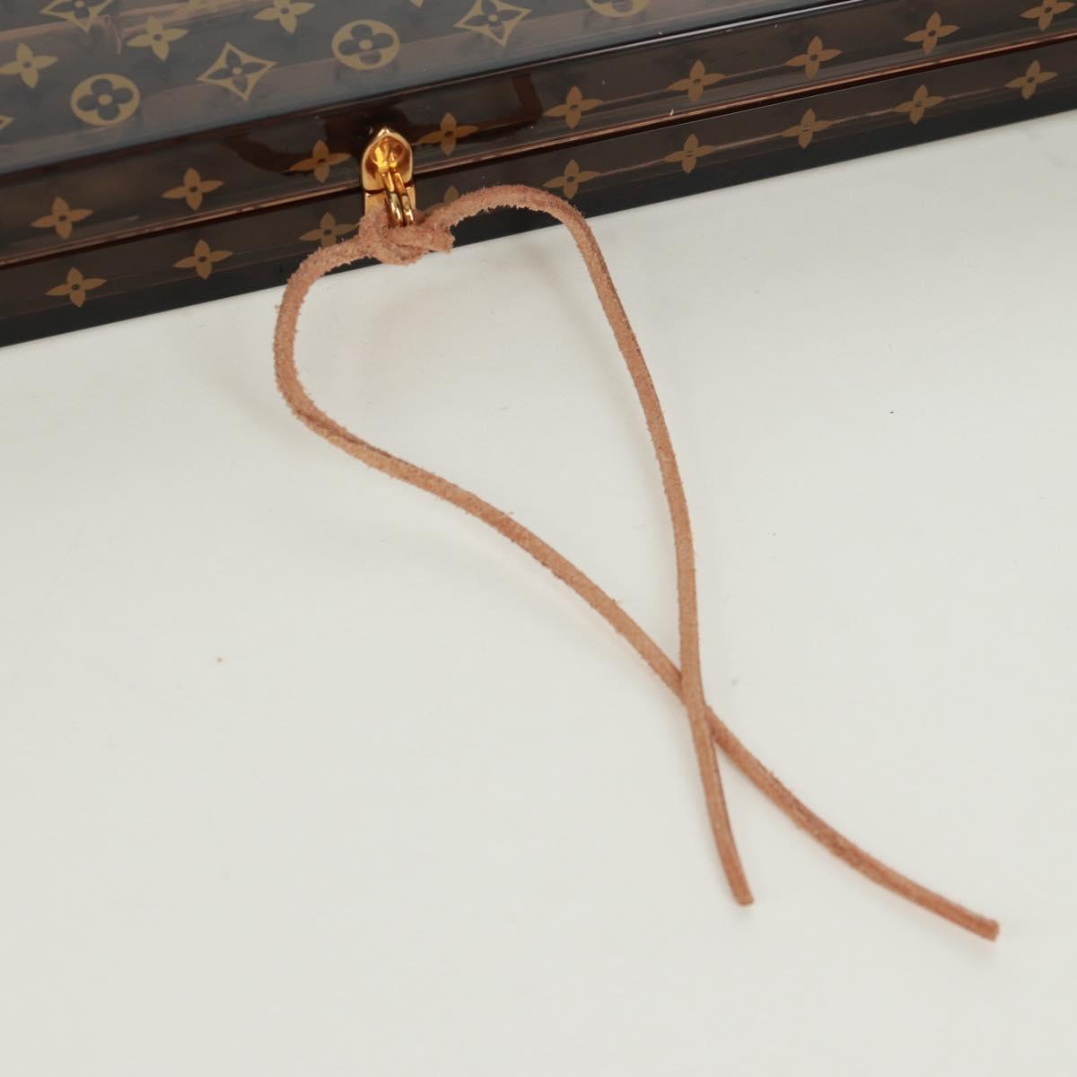 LOUIS VUITTON Monogram Chop Stick Wood Brown LV Auth 173258A