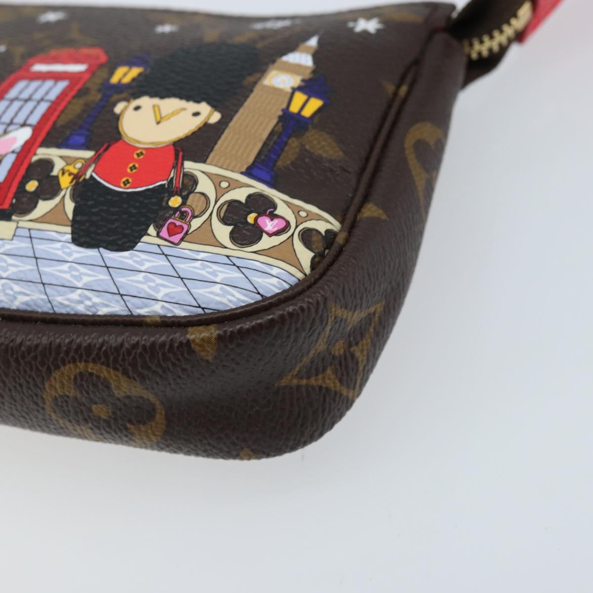 LOUIS VUITTON Monogram Vivienne Mini Pochette Accessoires M80863 LV Auth 173263SAM
