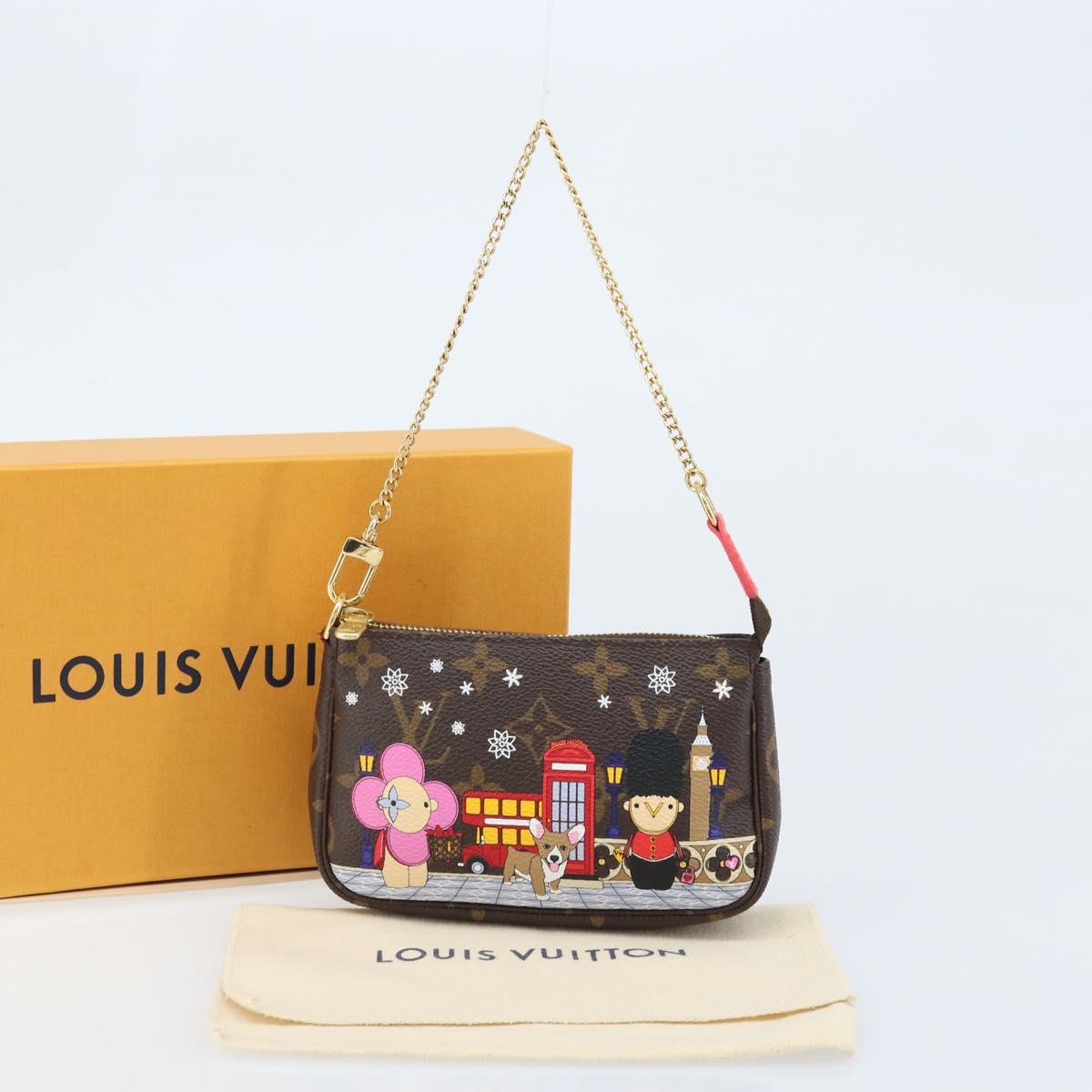LOUIS VUITTON Monogram Vivienne Mini Pochette Accessoires M80863 LV Auth 173263SAM