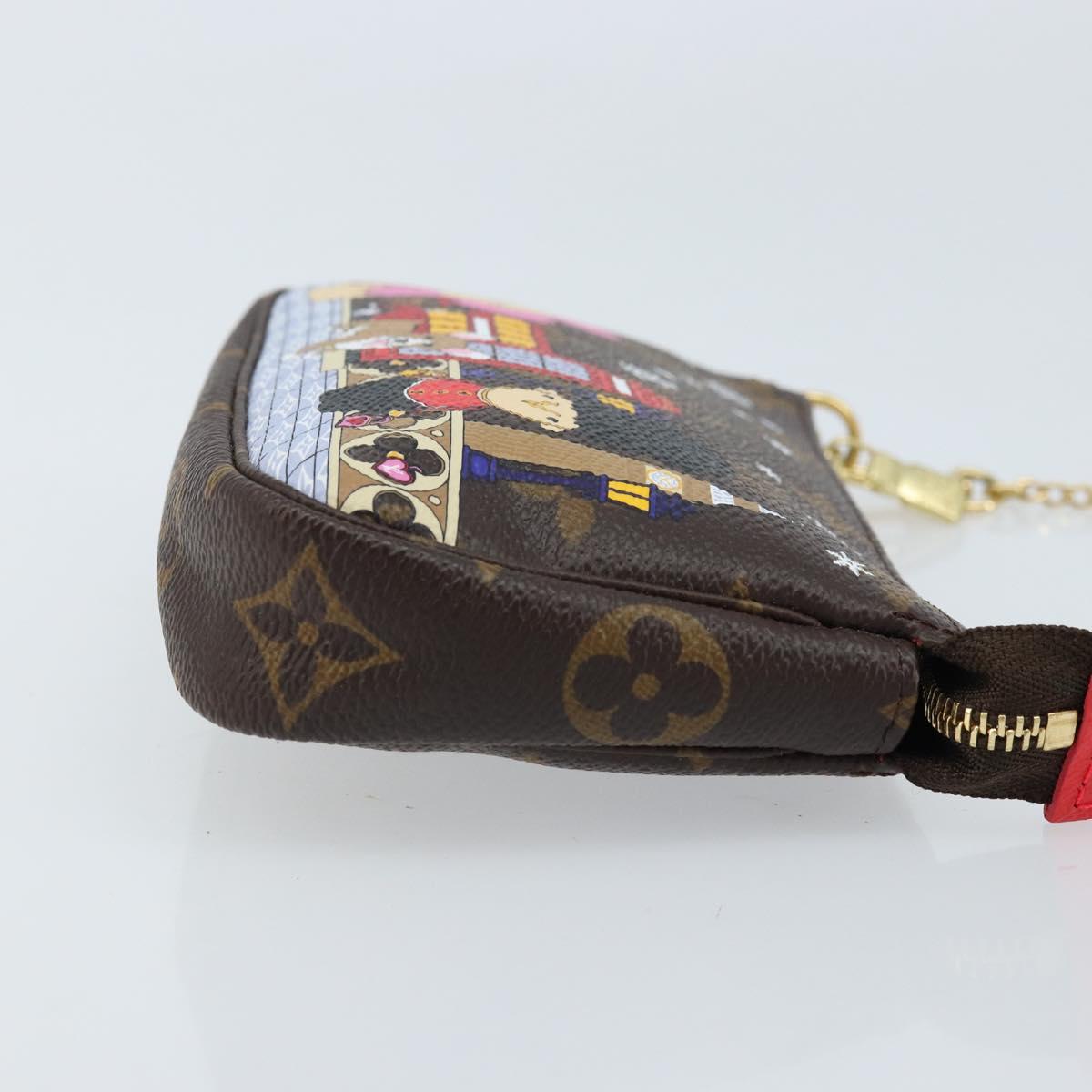 LOUIS VUITTON Monogram Vivienne Mini Pochette Accessoires M80863 LV Auth 173263SAM