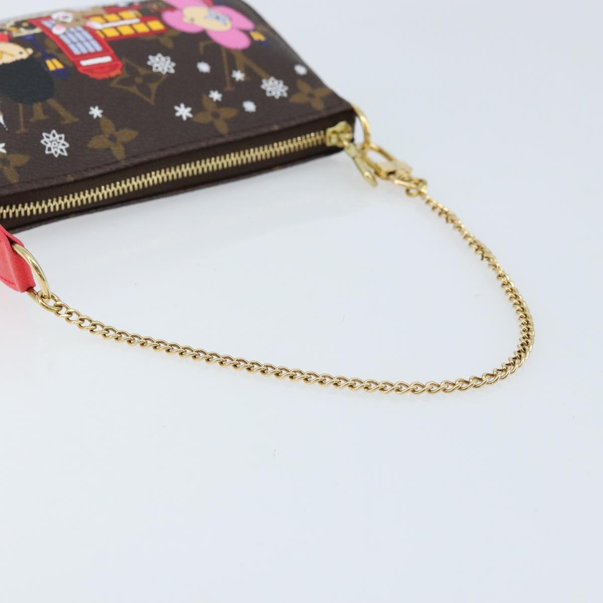 LOUIS VUITTON Monogram Vivienne Mini Pochette Accessoires M80863 LV Auth 173263SAM