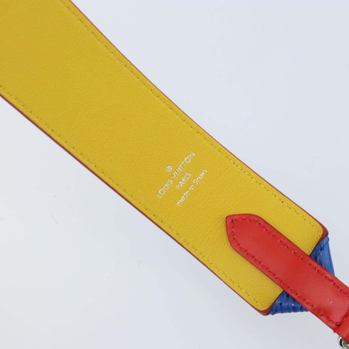LOUIS VUITTON Epi Shoulder Strap 98m Blue LV Auth 173264V