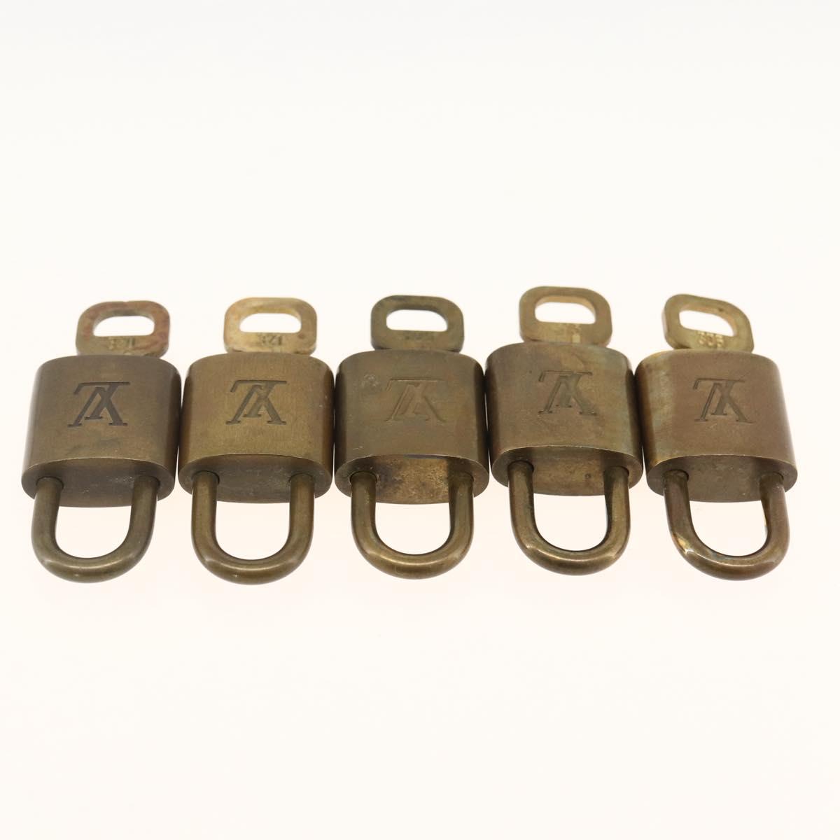 LOUIS VUITTON Padlock 5 Set Padlock metal Gold LV Auth 173288