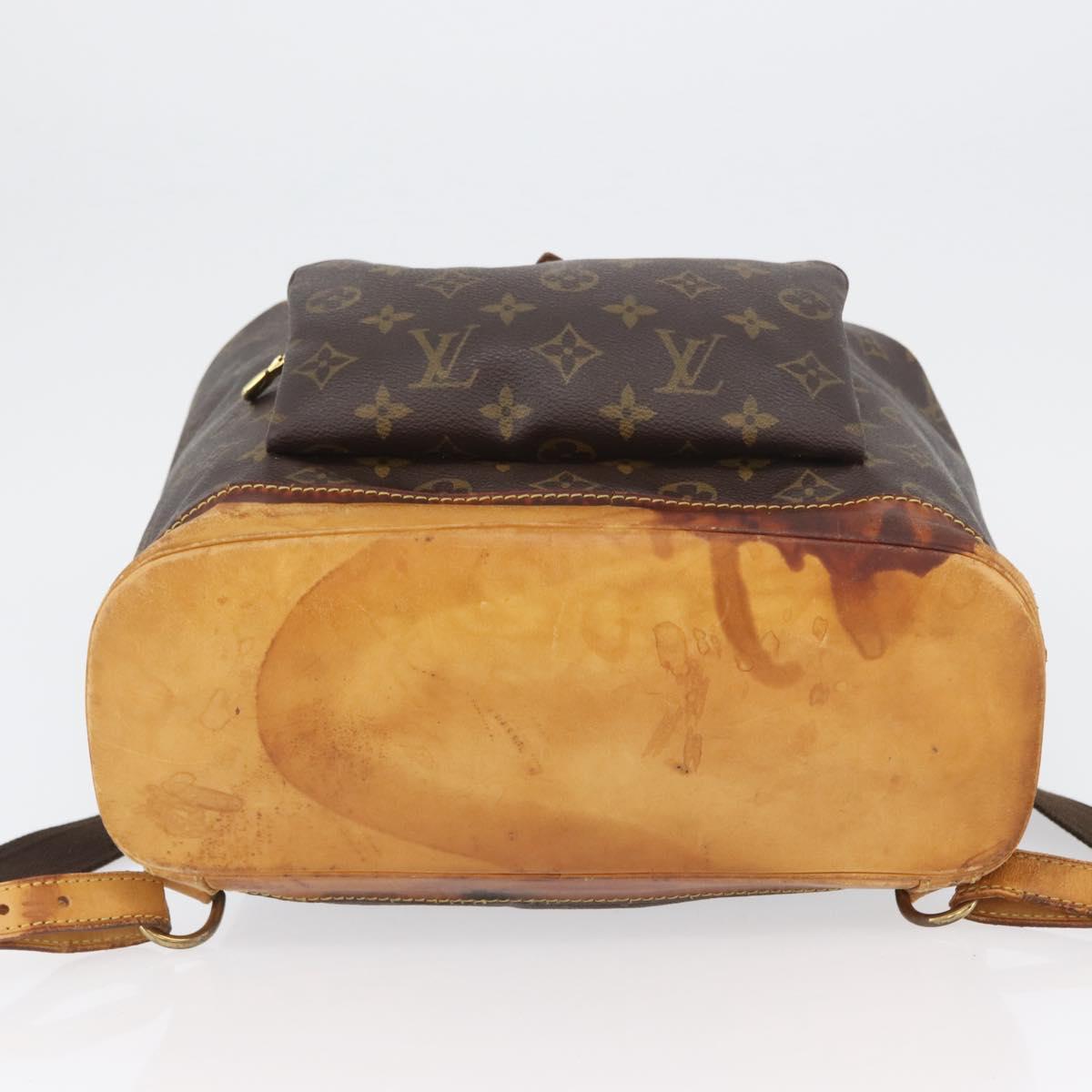 LOUIS VUITTON Monogram Montsouris GM Backpack M51135 LV Auth 173306