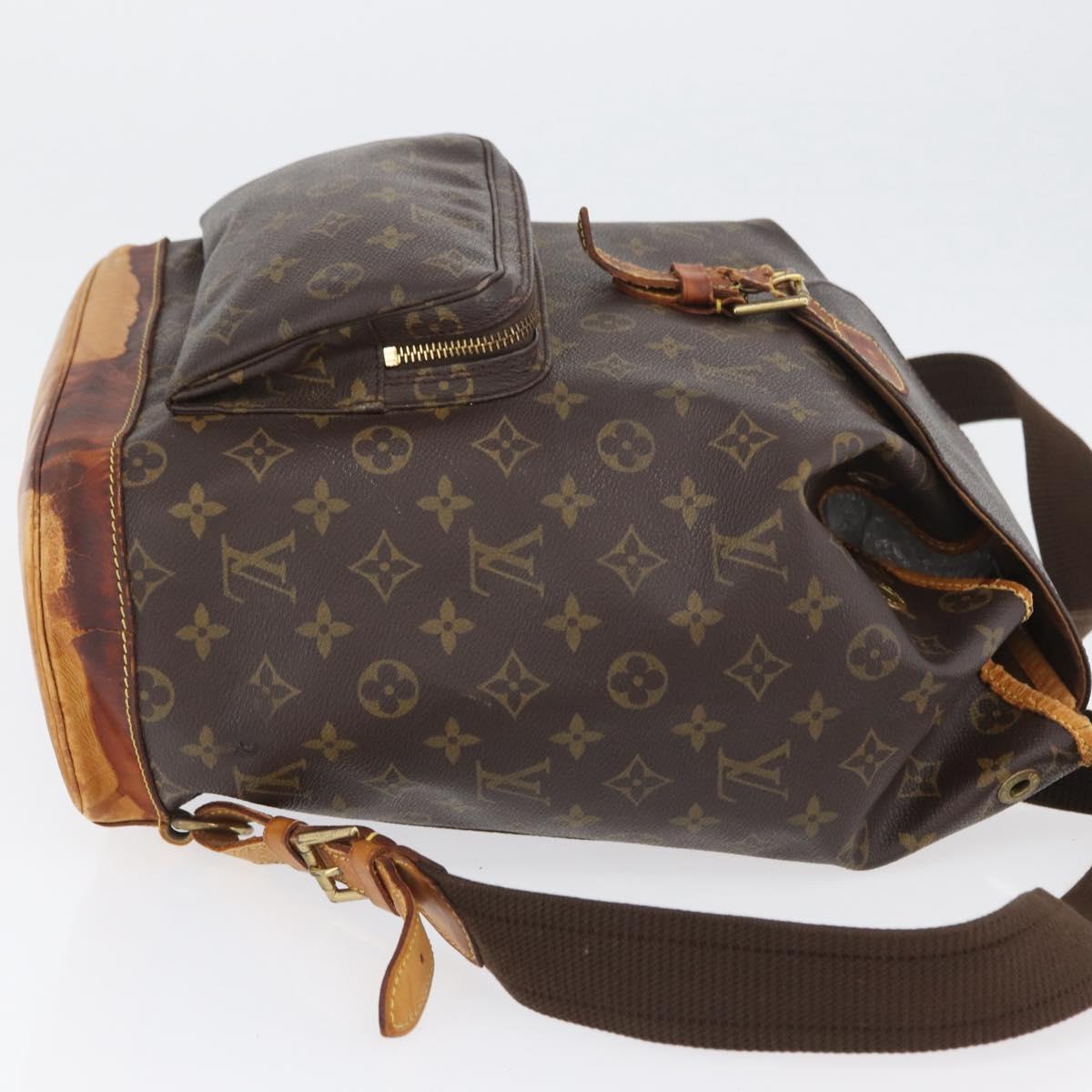 LOUIS VUITTON Monogram Montsouris GM Backpack M51135 LV Auth 173306