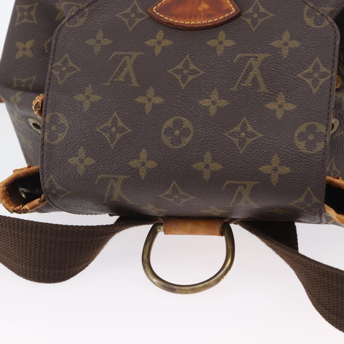 LOUIS VUITTON Monogram Montsouris GM Backpack M51135 LV Auth 173306