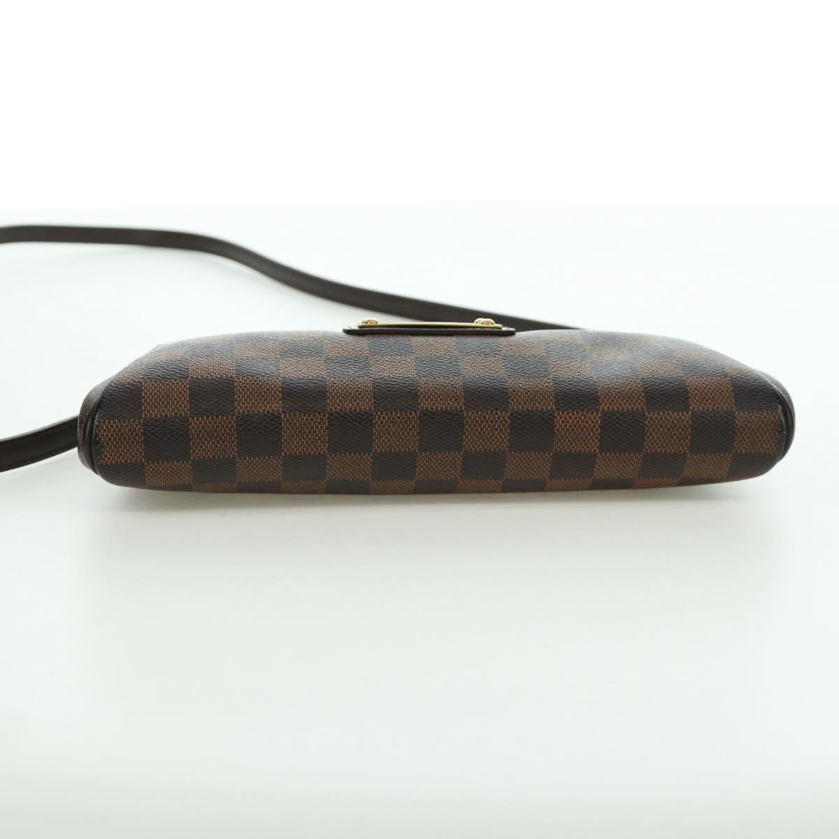 LOUIS VUITTON Damier Ebene Eva Shoulder Bag N55213 LV Auth 173311A