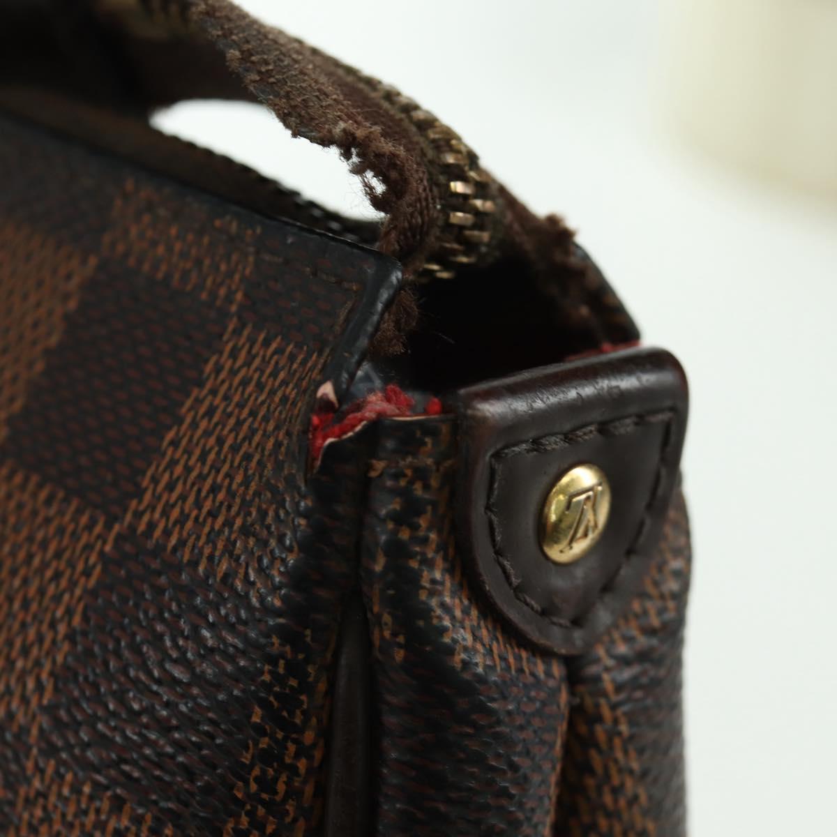 LOUIS VUITTON Damier Ebene Eva Shoulder Bag N55213 LV Auth 173311A