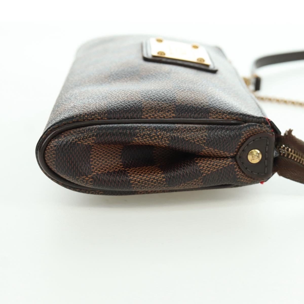 LOUIS VUITTON Damier Ebene Eva Shoulder Bag N55213 LV Auth 173311A