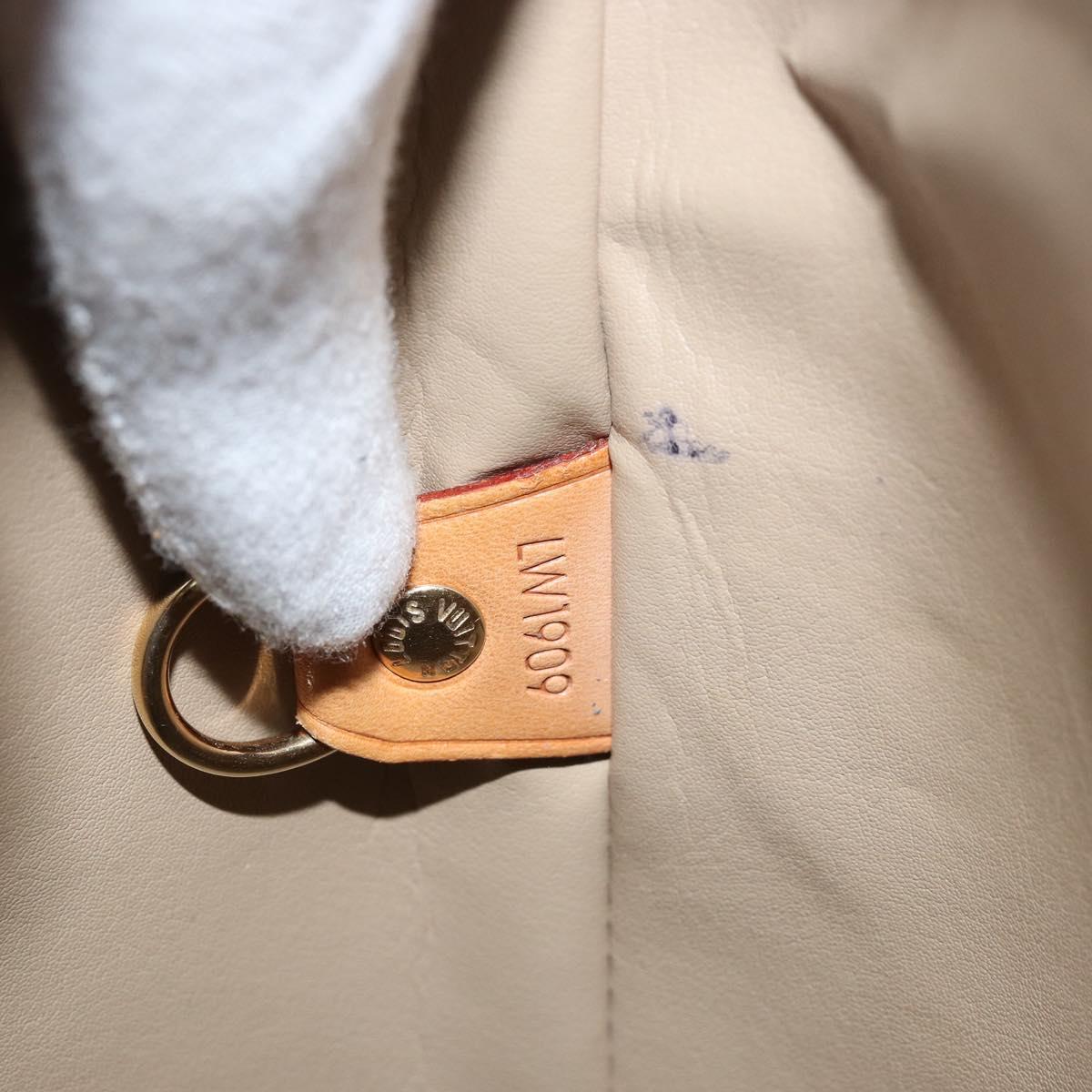 LOUIS VUITTON Monogram Vernis Houston Hand Bag Beige M91004 LV Auth 173330