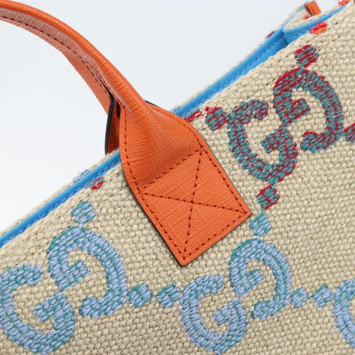 GUCCI Children's GG Canvas Hand Bag Beige 550763 Auth 173368M