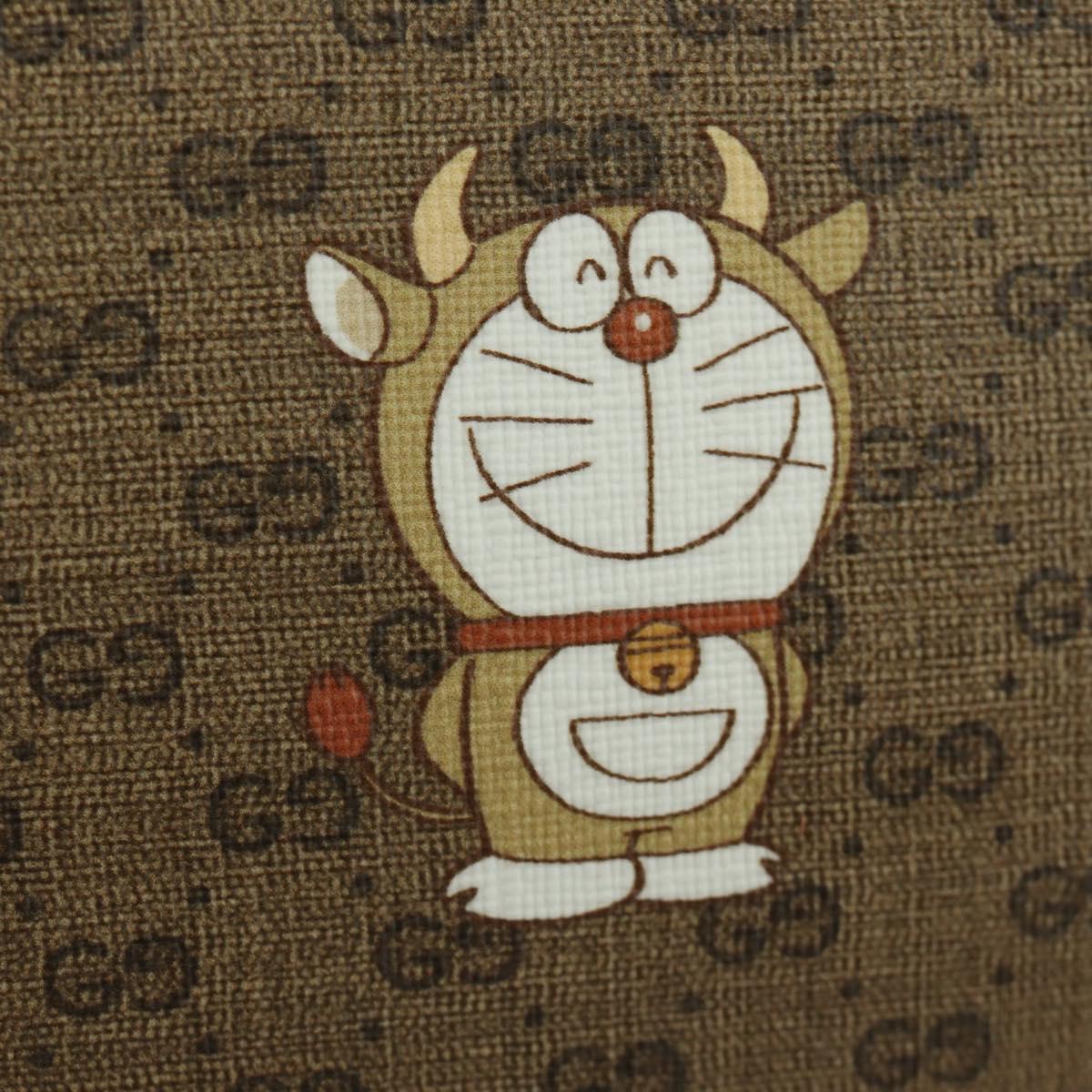 GUCCI Micro GG Supreme Fujiko-Pro Web Sherry Bag PVC Beige 574886 Auth 173369SM