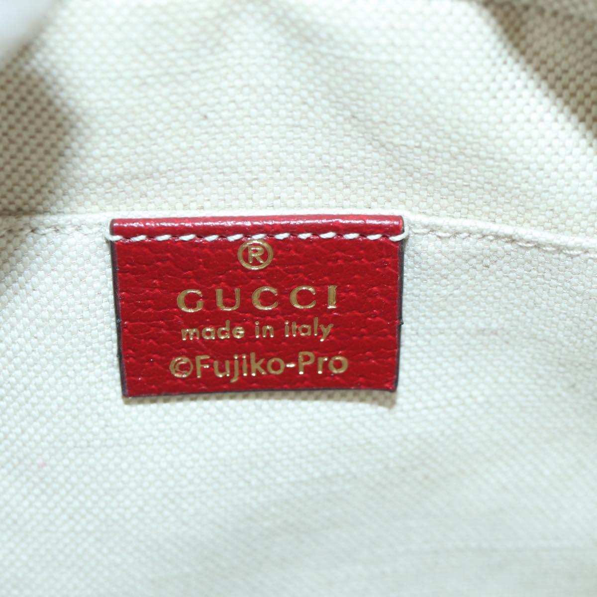 GUCCI Micro GG Supreme Fujiko-Pro Web Sherry Bag PVC Beige 574886 Auth 173369SM