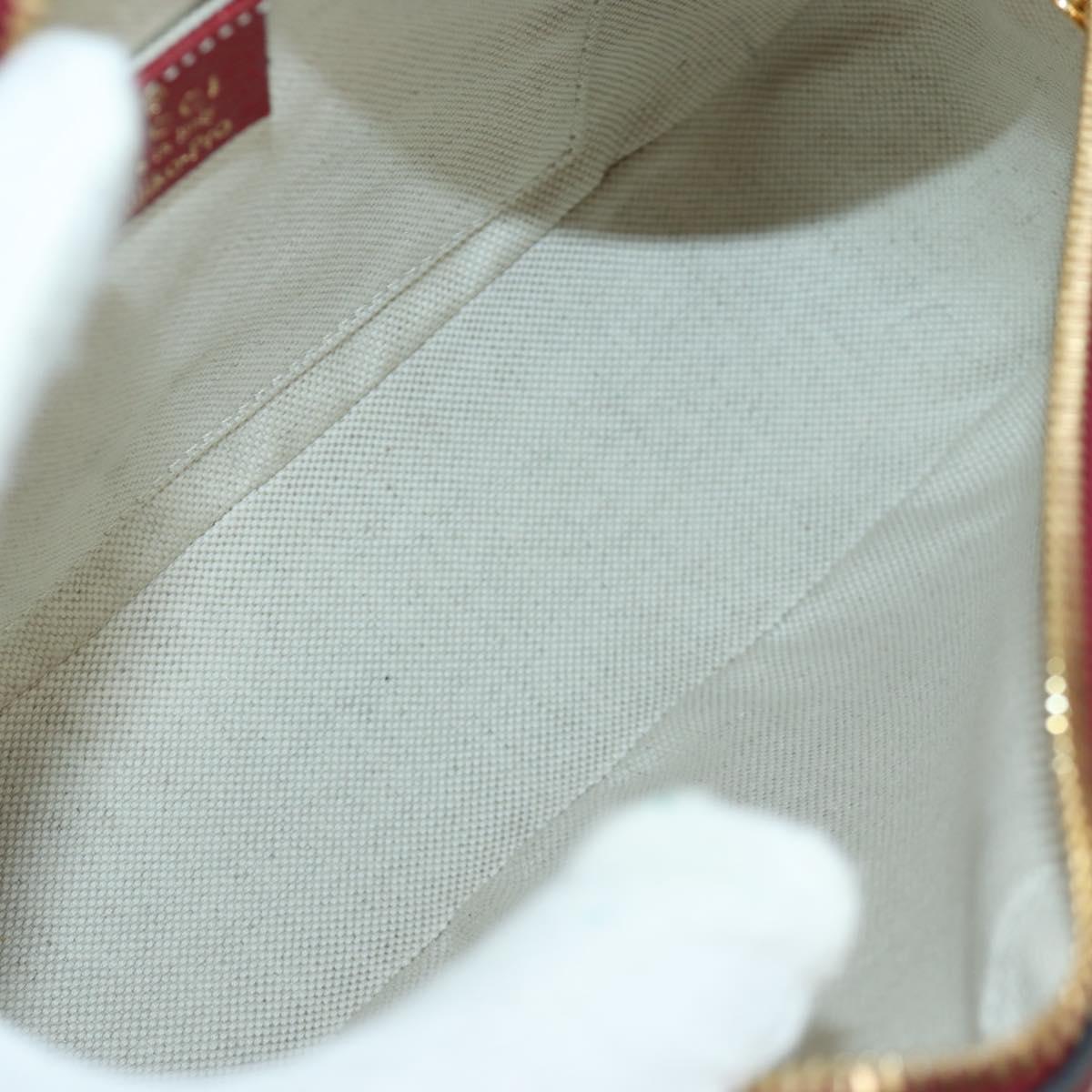 GUCCI Micro GG Supreme Fujiko-Pro Web Sherry Bag PVC Beige 574886 Auth 173369SM