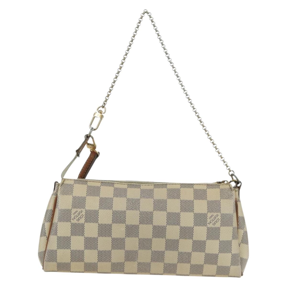 LOUIS VUITTON Damier Azur Eva Shoulder Bag 2way N55214 LV Auth 173374A
