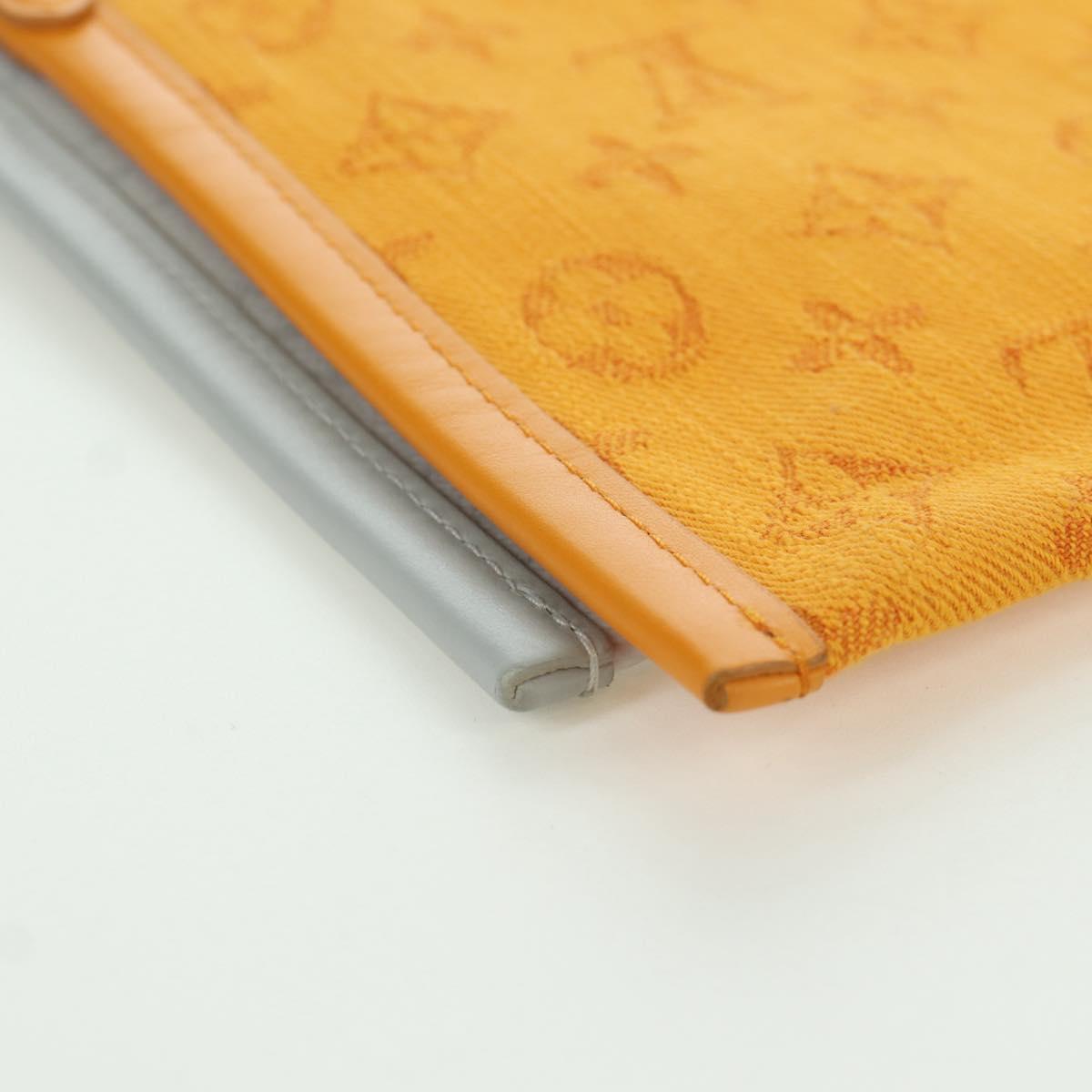 LOUIS VUITTON Monogram Flat Messenger Shoulder Bag Yellow M44640 Auth 173381SAM