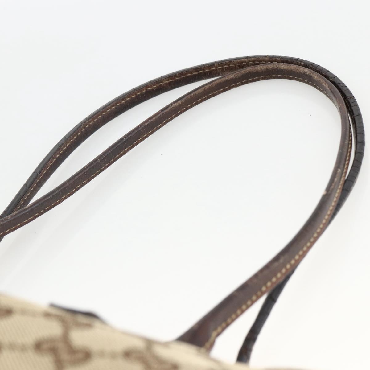 GUCCI GG Canvas Abbey Tote Bag Beige Gold 169946 Auth 173390