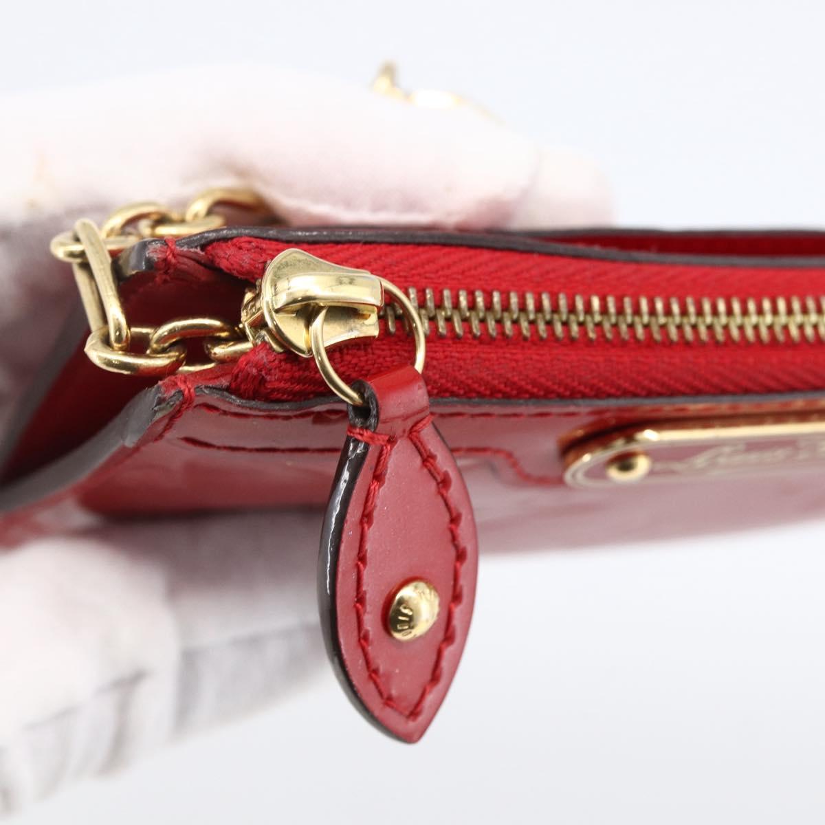 LOUIS VUITTON Vernis Pochette Cles NM Coin Purse Slys M90214 LV Auth 173412