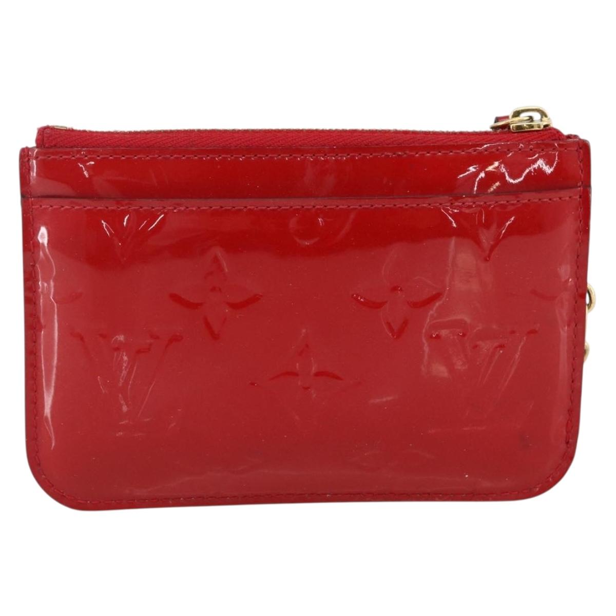 LOUIS VUITTON Vernis Pochette Cles NM Coin Purse Slys M90214 LV Auth 173412