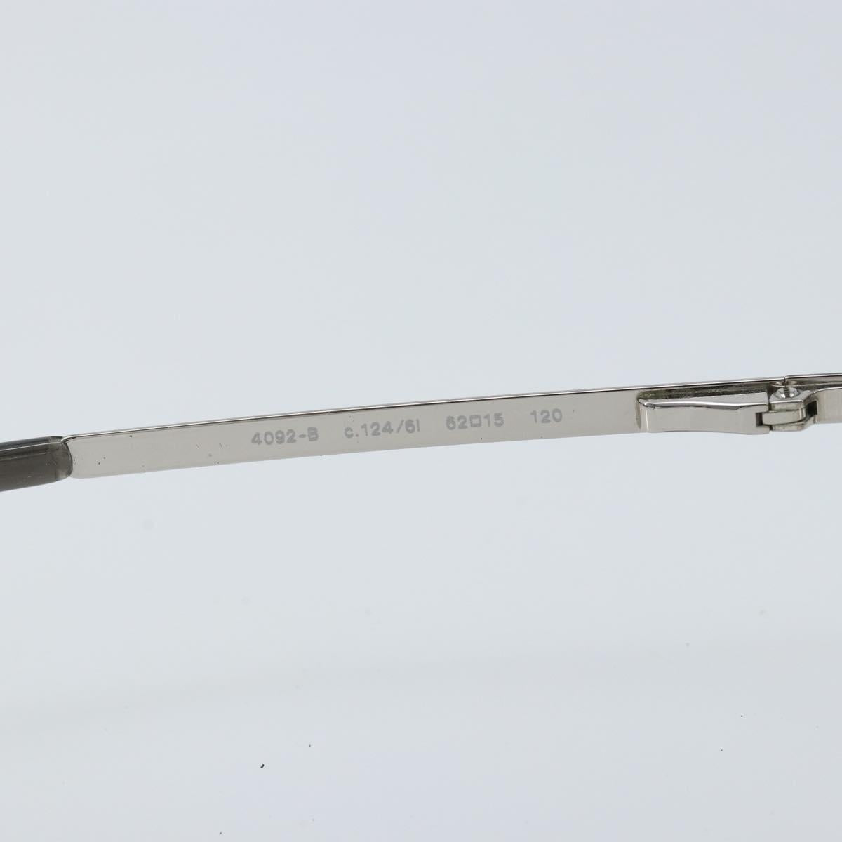 CHANEL COCO Mark Sunglasses metal Silver 4092-B CC Auth 173415V