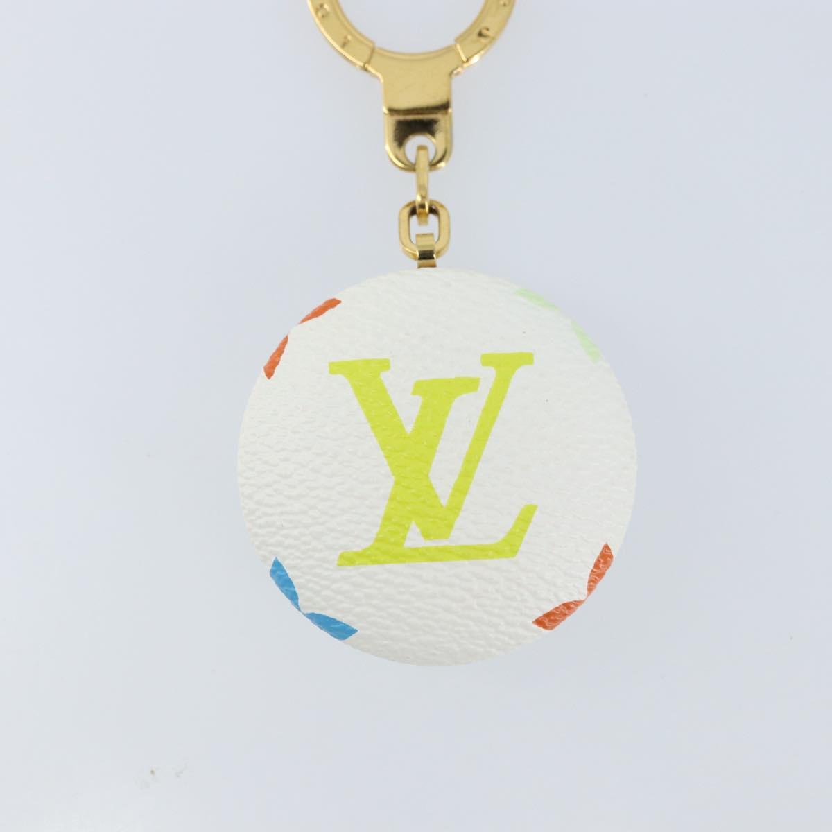 LOUIS VUITTON Monogram Multicolor Astropill Charm White M51911 LV Auth 173421V