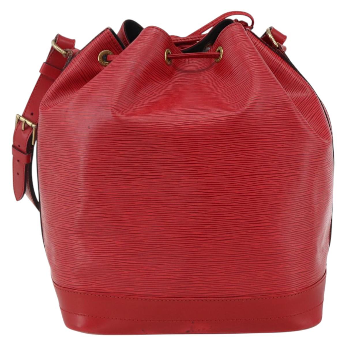 LOUIS VUITTON Epi Noe Shoulder Bag Red M44007 LV Auth 173443