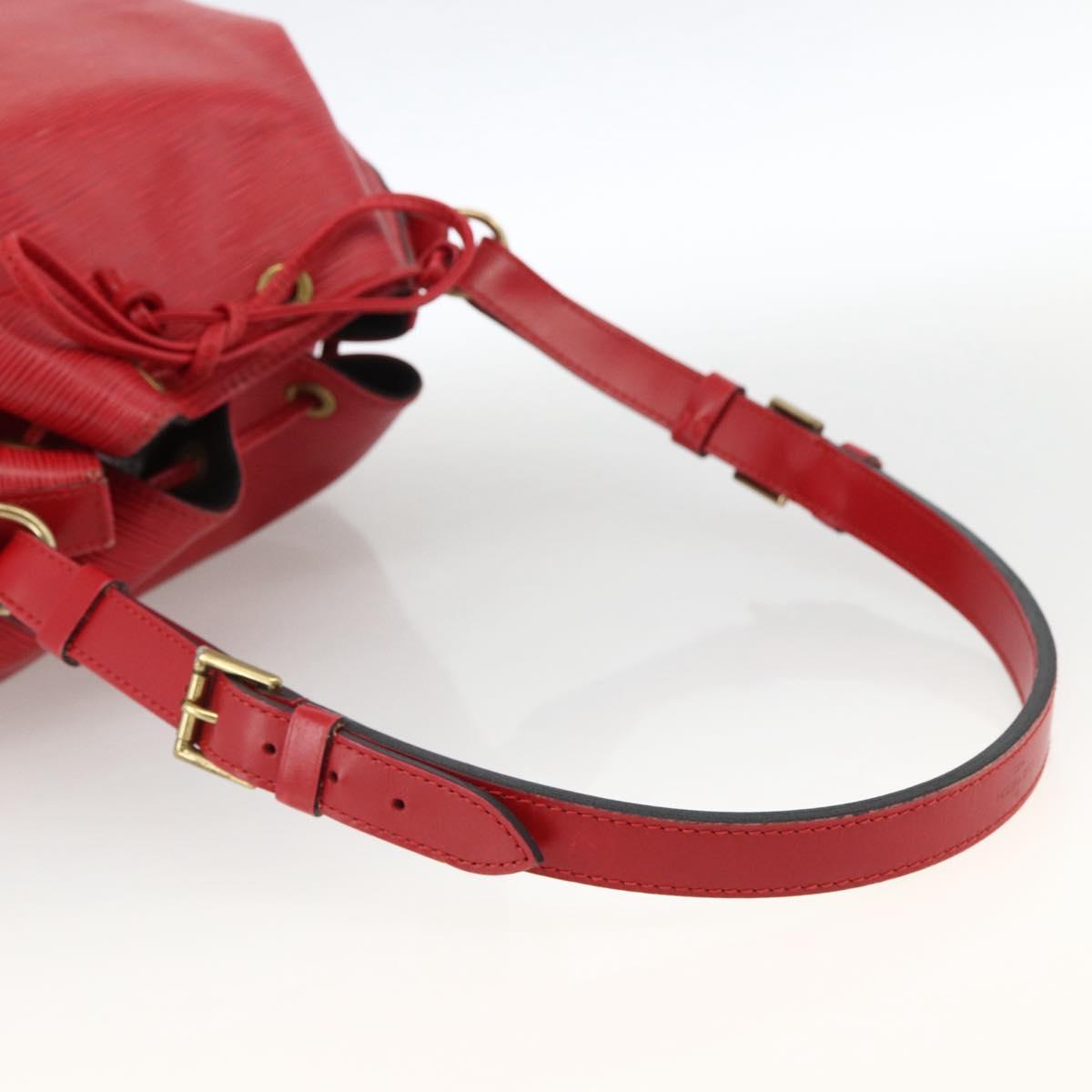 LOUIS VUITTON Epi Noe Shoulder Bag Red M44007 LV Auth 173443