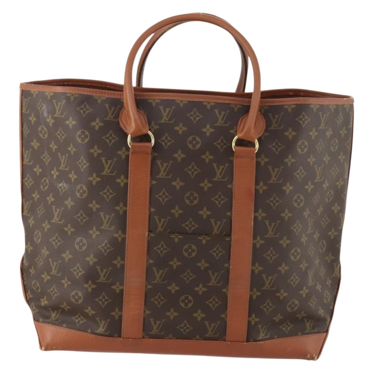 LOUIS VUITTON Monogram Sac Weekend GM Tote Bag M42420 LV Auth 173453