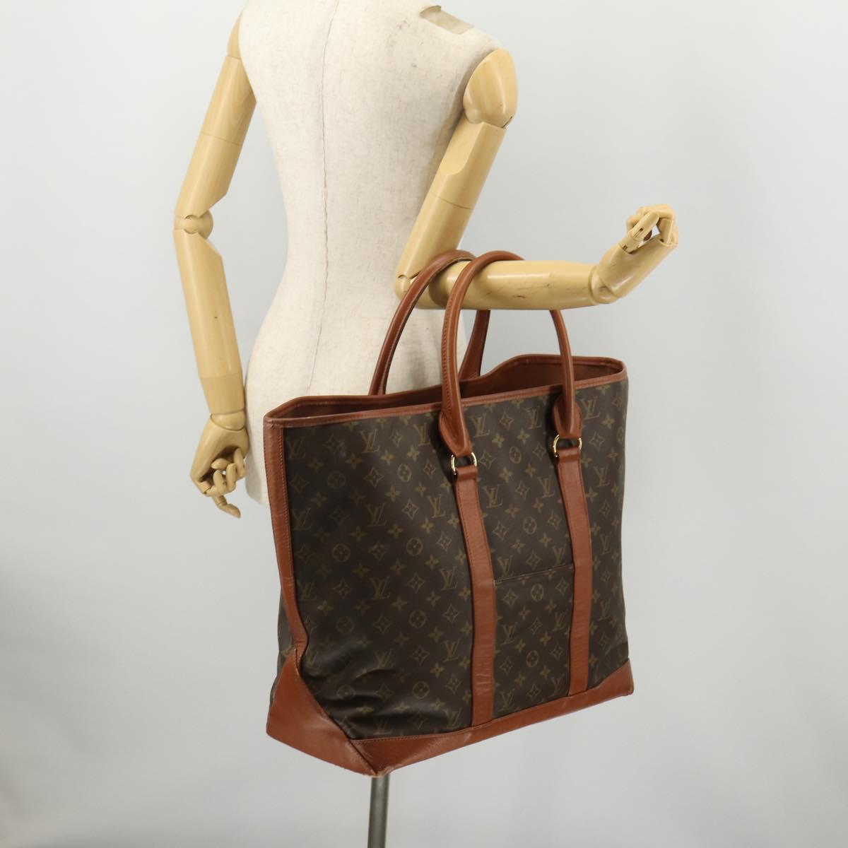 LOUIS VUITTON Monogram Sac Weekend GM Tote Bag M42420 LV Auth 173453