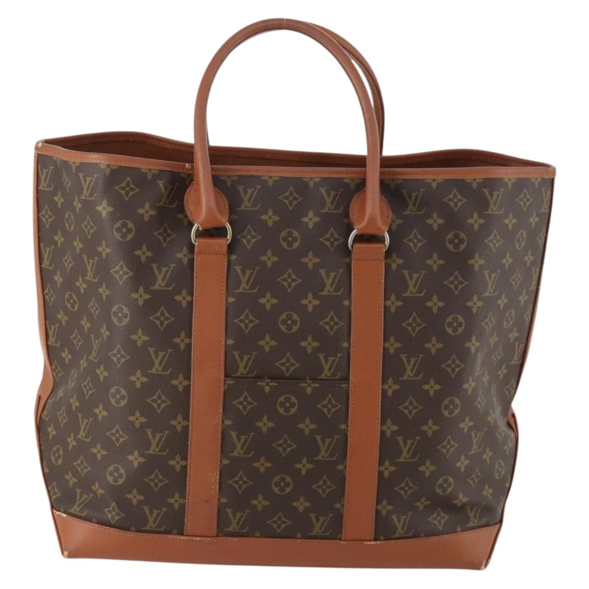 LOUIS VUITTON Monogram Sac Weekend GM Tote Bag M42420 LV Auth 173453